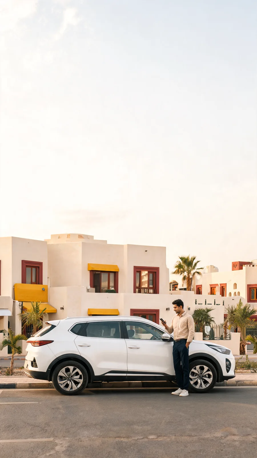 Conductrice utilisant le service GovaRent au Maroc